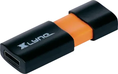 Obrázek produktu pro xlyne Wave, 64 GB, USB Typ-A, 2.0, 8 MB/s, Čepice, Černá, Oranžová