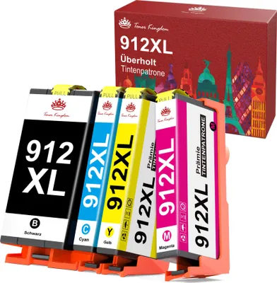 Produktbild von Kompatibel Druckerpatronen als Ersatz für HP 912 XL 912XL für HP OfficeJet Pro 8022 8023 8024 8025 für OfficeJet 8012 8014 8015 8017  (4er-pack)