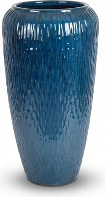 Zdjęcie produktu dla Doniczka ceramiczna Provencelia POMPADOUR Azurowy, Ø30 cm x H57 cm, mrozoodporna