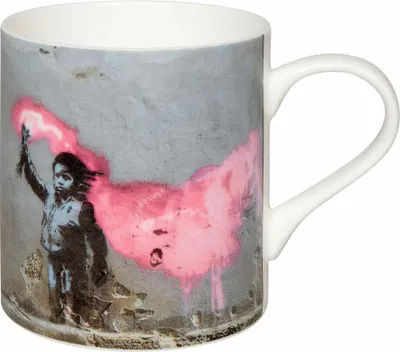 Immagine prodotto di Könitz Becher Banksy - Young refugee, Tasse, Kaffeebecher, Bone China, Bunt, 385 ml, 11 2 004 2720