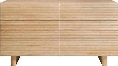 Produktbild von Kommode mit 6 Schubladen - MDF - Natur - LUDIMA