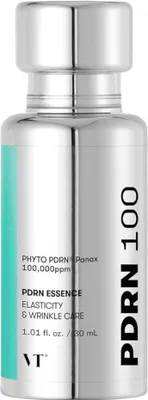 Produktbild von VT Cosmetics PDRN Essence 100 – Veganes Gesichtsserum mit Ginseng & Ceramiden, feuchtigkeitsspendend, Anti-Aging, beruhigend, 30ml – K-Beauty Pflege