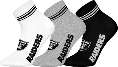 Produktbild von Las Vegas Raiders 3pk Quarter Socks