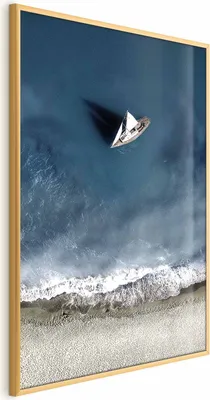 Produktbild von Posterpapier Poster - Yacht on the Sea 29.7x42 cm Landschaften c-C-0206-ao-a