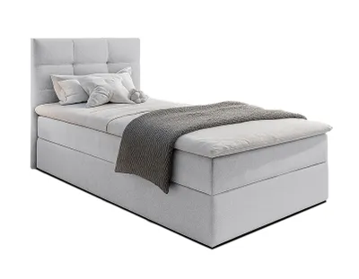 Image de AX LIVING Lit une place Geceteni lit coffre gris lit coffre 120x200 cm