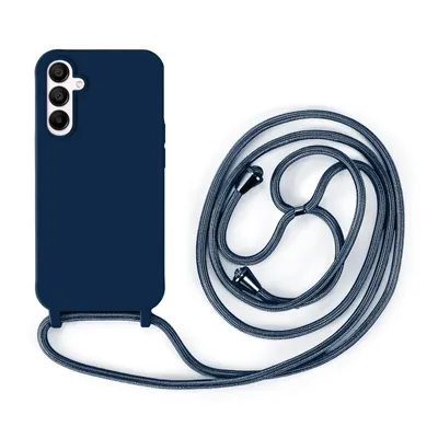 Produktbild von Handykette für Samsung Hanyhülle mit Band Hülle mit Kodel Smartphone Halskette Galaxy A15 Blau