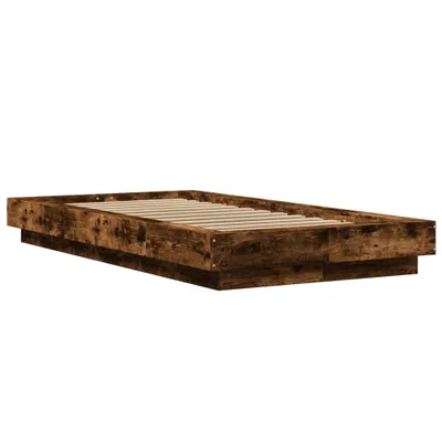 Produktbild von Bettgestell Räuchereiche 75x190 cm Holzwerkstoff