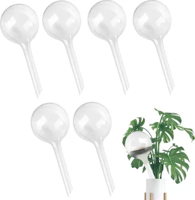 Productafbeelding van Pack van 6 Automatische Wateringsballen 26.5 x 8 cm, PVC Irrigatiesysteem, voor Binnen- en Buitentuinen