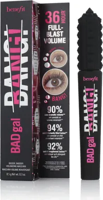 Produktbild von Benefit BADgal BANG!, Schwarz, Volumengebend, 8,5 g, Frauen, AQUA (WATER), PARAFFIN, CERA ALBA (BEESWAX), GLYCERYL STEARATE, BUTYLENE GLYCOL, ACRYLATES..., 1 Stück(e)