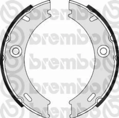 Produktbild von Brembo Bremsbackensatz, Feststellbremse Hinterachse S 50 513