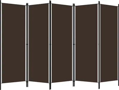 Image de vidaXL Séparation de pièce 5 pièces brun 250x180 cm