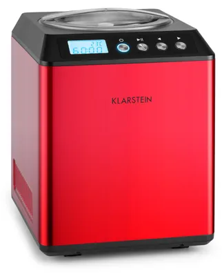 Obrázek produktu pro Klarstein Vanilla Sky zmrzlinovač, Keep Cool, LED, časovač, 180W, 2l, červený