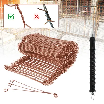 Image de Jopassy Drillapparat Fil d'attache pour béton 1.0 x 100mm (1000 pcs.) fil d'attache cuivré avec pince à rouler Fil d'attache pour fil Driller, fil d'attache y compris Drillgerät