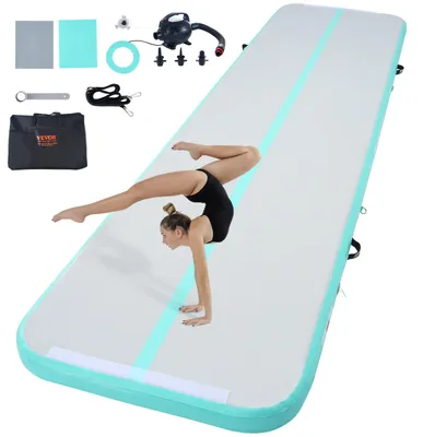 Immagine prodotto di Tappetino gonfiabile per ginnastica - Air Track - Tappetino per acrobazie - Tappetino da allenamento - Tappetino per ginnastica - Lunghezza 13 piedi