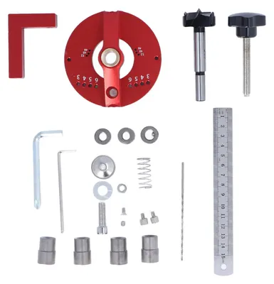 Produktbild von Scharnierbohrlehre 35mm Dübelbohrwerkzeug-Set für die Möbel-Holzbearbeitung