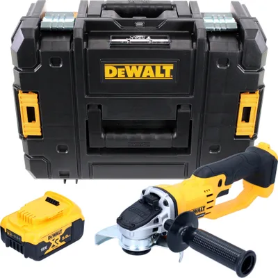 Obrázek produktu pro Akumulátorová úhlová bruska DeWalt DCG 412 NT 18 V 125 mm + 1x akumulátor 5,0 Ah + TSTAK - bez nabíječky