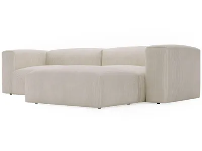 A sectional sofa with an ottoman, presented on a white background.