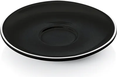 Produktbild von 36x Espressountertasse Italia Ø 12,5 cm schwarz, Porzellan