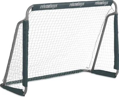 Image de Relaxdays - But de football de jardin, pour enfants et adultes, dimensions : 110 x 150 x 75 cm, en métal, but de football robuste, gris