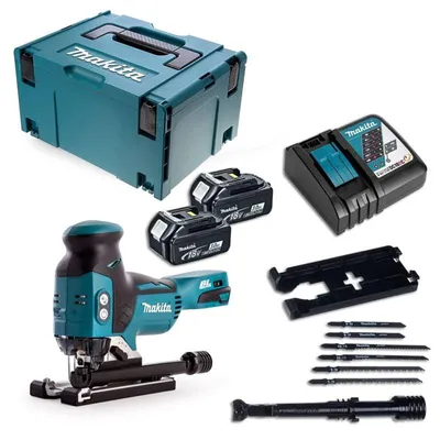 Produktbild von Makita DJV181RFJ, Schwarz, Blau, 3500 SPM, 13,5 cm, 800 SPM, 2,6 cm, 2 cm