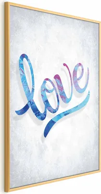 Produktbild von Posterpapier Poster - Love 60x90 cm Text m-A-0752-ao-a