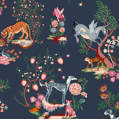 Produktbild von Cath Kidston Vliestapete Königreich 1000x52cm