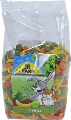 Productafbeelding van JR Farm knaagdier fruitjes 150 gram 02826 JR Gebr. de Boon