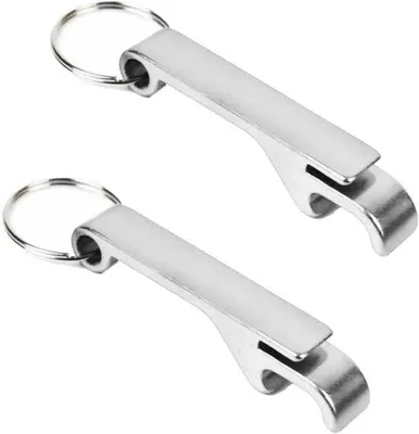Produktbild von Bierflesopener Set aus Metall, 2 Teile, Handlich, Geschenk.