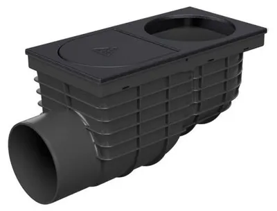 Obrázok produktu pre Lapač strešných splavenín D110 bočný, pre zvod d125mm - liatinový