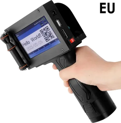 Produktbild von Tragbarer Inkjet-Drucker, 4,3 Zoll Touchscreen, einstellbare Druckhöhe, 220V EU