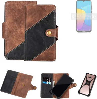 Produktbild von K-S-Trade Handyhülle Schutzhülle Bookstyle Case kompatibel mit Doogee X90L Klapphülle Cover Hülle Schutztasche 1x