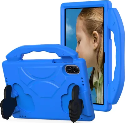Produktbild von Kinder Schutzhülle für Honor Pad X8a 11" 2024, Leicht EVA-Schaum mit Griff Ständer Hülle Blau