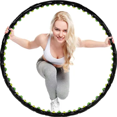 Produktbild von SPRINGOS Hula Hoop s gombíkmi a magnetmi priemer 100 cm Skladací
