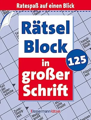 Immagine prodotto di Rätselblock in großer Schrift 125 (5 Exemplare à 2,99 EUR)
