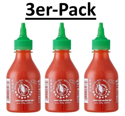 Produktbild von 3er-Pack Flying Goose Sriracha Chilisauce Original 200ml