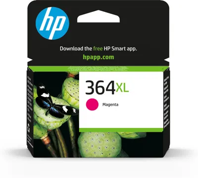 Obrázok produktu pre HP Purpurová originálna atramentová kazeta s vysokou výťažnosťou 364XL, Vysoký (XL) výnos, Purpurová, Atrament na báze farby, 1 kusov, 750 strany