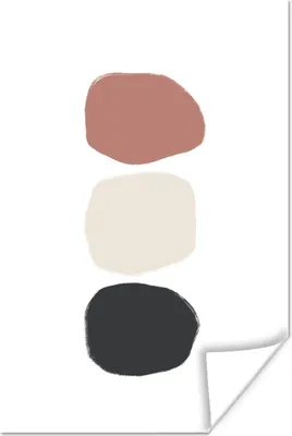 Produktbild von MuchoWow® Poster Minimalismus - Pastell - Gestaltung 120x180 cm - Kunstposter