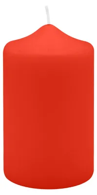 Produktbild von Spitzkopf Stumpen Kerzen Paprika Rot 12 x Ø 7 cm, 6 Stück
