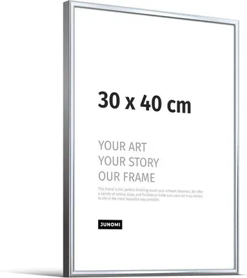 Image de Tableau mural en aluminium 30 x 40 cm, argent