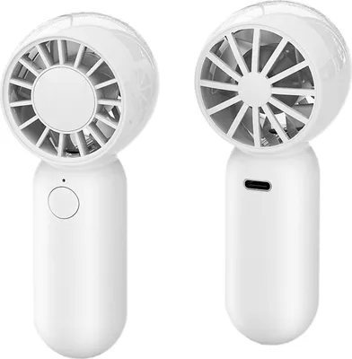 Image de Mini ventilateur portable et rechargeable Blanc
