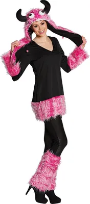 Obrázek produktu pro PxP 13902 - Crazy Monster Adult Costume Velikost 32 - 48 Pink Plush : 34 Velikost: 34