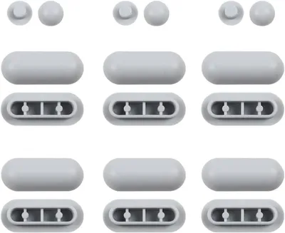 Productafbeelding van Toiletbril bumpers - Rubberen buffers - Stabiliteit verbeteren - Universele pasvorm - 18 stuks - Wit