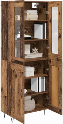 Immagine prodotto di vidaXL Credenza alta in legno di recupero 69,5 x 34 x 90 cm in materiale derivato dal legno