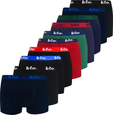 Zdjęcie produktu dla Lee Cooper Męskie Bokserki Bm11 Bawełniane 10 Sztuk Rozmiar 2Xl