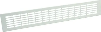 Produktbild von Marley Lüftung Lüftungsblech Alu 500 x 80 mm, mit Rechtecklochung, weiß