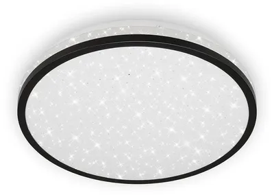 Image de Lampe LED pour salle de bain BRILONER LEUCHTEN ACORUS BLACK, 40 W, 1200 lm, IP20, noir, plastique, Ø 28 cm