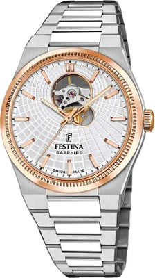 Produktbild von Festina Herrenuhr Swiss Made Armbanduhr Edelstahl silber UF20061/1