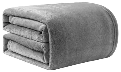 Obrázok produktu pre Fleecová prikrývka, sivá, 230x270 cm - Extra mäkká a teplá, ideálna na pohovku alebo posteľ