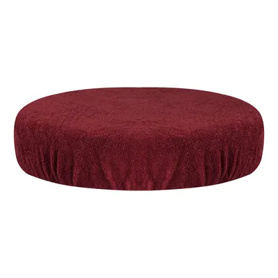 Image de Housse de tabouret en éponge marron
