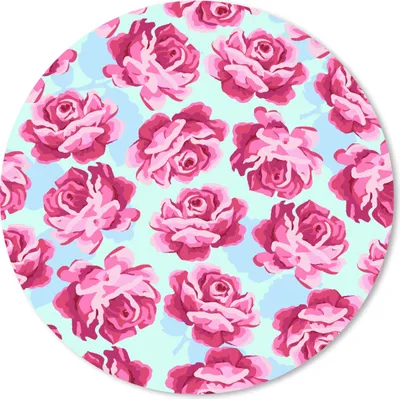 Produktbild von MuchoWow® Mauspad Mousepad Blumen - Rosen - Muster 50x50 cm - Mousepads - Maus Mat - Pad - Mausunterlage - Vinyl